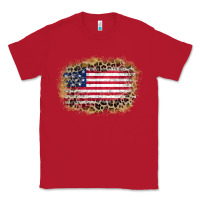 Red america leopard glitter flag Classic Tee - Zillion Design Studio