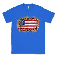 True Royal america leopard glitter flag Classic Tee - Zillion Design Studio