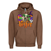Chestnut boo heifer Zipper Hoodie - Zillion Design Studio