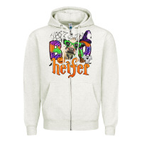 Oatmeal Heather boo heifer Zipper Hoodie - Zillion Design Studio