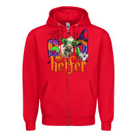 Red boo heifer Zipper Hoodie - Zillion Design Studio