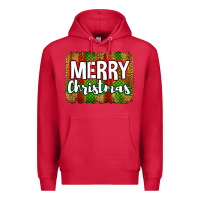 Cardinal merry christmas brushstroke Premium Hoodie - Jasminsmagicworld