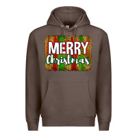 Coffee merry christmas brushstroke Premium Hoodie - Jasminsmagicworld