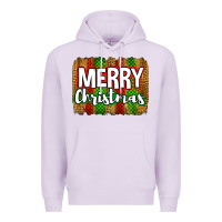 Lilac merry christmas brushstroke Premium Hoodie - Jasminsmagicworld
