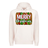 Pale Pink merry christmas brushstroke Premium Hoodie - Jasminsmagicworld