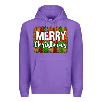 Purple merry christmas brushstroke Premium Hoodie - Jasminsmagicworld