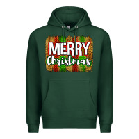 Sports Green merry christmas brushstroke Premium Hoodie - Jasminsmagicworld