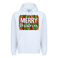 White merry christmas brushstroke Premium Hoodie - Jasminsmagicworld