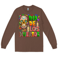 Chestnut Dia de los muertos Long Sleeve Tee - RanaPortraitStore
