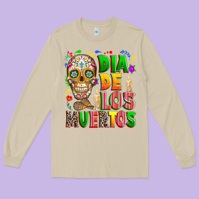 Long Sleeve Tee Dia de los muertos