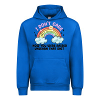 Cobalt i dont care how you were raised Urban Hoodie - MaliasSmallBusiness