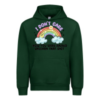 Forest Green i dont care how you were raised Urban Hoodie - MaliasSmallBusiness