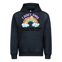 Navy i dont care how you were raised Urban Hoodie - MaliasSmallBusiness