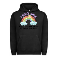 Pigment Black i dont care how you were raised Urban Hoodie - MaliasSmallBusiness