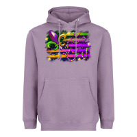 Lavender mardi gras flag Heavyweight Hoodie - RacoonDesign