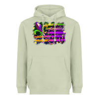 Matcha mardi gras flag Heavyweight Hoodie - RacoonDesign