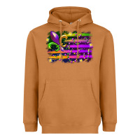 Meerkat mardi gras flag Heavyweight Hoodie - RacoonDesign