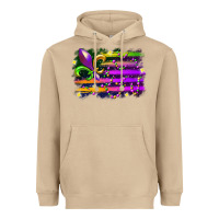 Mushroom mardi gras flag Heavyweight Hoodie - RacoonDesign