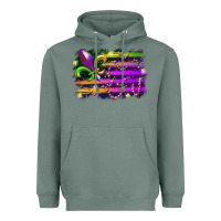 Sage mardi gras flag Heavyweight Hoodie - RacoonDesign