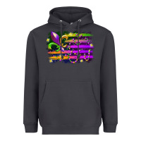 Smoke mardi gras flag Heavyweight Hoodie - RacoonDesign