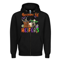 Black beware of heifers Zipper Hoodie - Zillion Design Studio