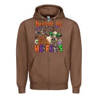 Chestnut beware of heifers Zipper Hoodie - Zillion Design Studio