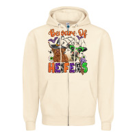 Sandshell beware of heifers Zipper Hoodie - Zillion Design Studio