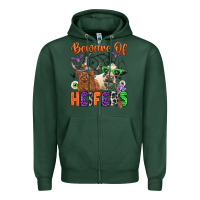 Sports Green beware of heifers Zipper Hoodie - Zillion Design Studio