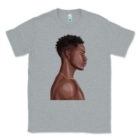 Heather Grey afro black man Classic Tee - texasbilliewilder
