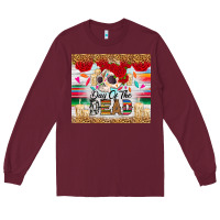 Burgundy Day of the dead skeleton Long Sleeve Tee - RanaPortraitStore
