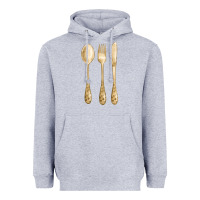 Heather Grey spoon fork knife fa element Heavyweight Hoodie - FaDigitalArtStudio