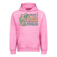Fuchsia Pink somebodys high maintenance problem Urban Hoodie - MaliasSmallBusiness