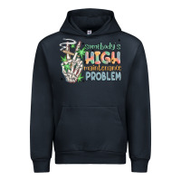 Navy somebodys high maintenance problem Urban Hoodie - MaliasSmallBusiness