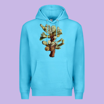 Cholla Tree Cactus Premium Hoodie Designed By Lillyallendesigns