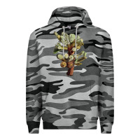 Slate Camo cholla tree cactus Premium Hoodie - LillyAllenDesigns