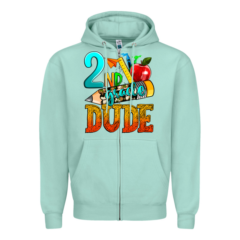 2nd Grade Dude Zipper Hoodie by texasbilliewilder | Teevron