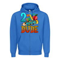True Royal 2nd grade dude Zipper Hoodie - texasbilliewilder
