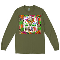 Army Green Day of the dead Long Sleeve Tee - RanaPortraitStore