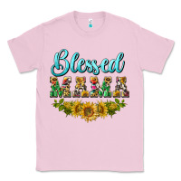 Bubblegum Pink blessed mama Classic Tee - BarkalooDesign