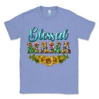 Colony Blue blessed mama Classic Tee - BarkalooDesign