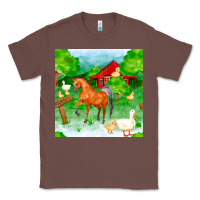 Chestnut farm life seamless pattern Classic Tee - FaDigitalArtStudio