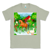 Matcha farm life seamless pattern Classic Tee - FaDigitalArtStudio