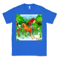 True Royal farm life seamless pattern Classic Tee - FaDigitalArtStudio