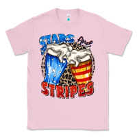Bubblegum Pink stars and stripes beer Classic Tee - Zillion Design Studio