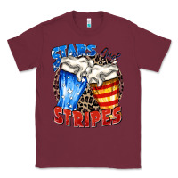 Burgundy stars and stripes beer Classic Tee - Zillion Design Studio