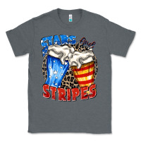 Charcoal Heather stars and stripes beer Classic Tee - Zillion Design Studio
