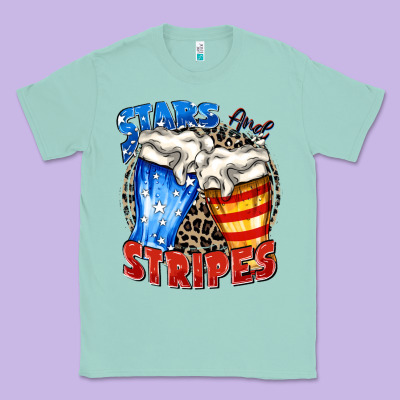 Classic Tee stars and stripes beer