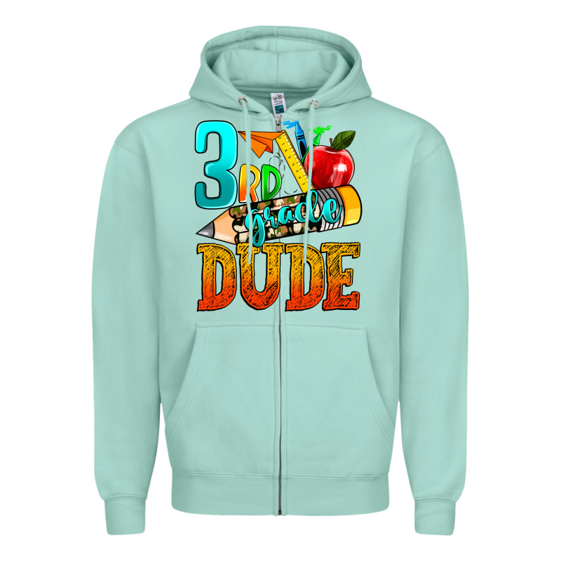 3rd Grade Dude Zipper Hoodie by texasbilliewilder | Teevron