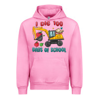 Fuchsia Pink i dig 100 days of school excavator Urban Hoodie - MaliasSmallBusiness