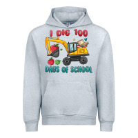Heather Grey i dig 100 days of school excavator Urban Hoodie - MaliasSmallBusiness
